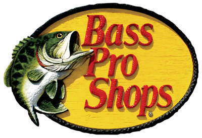 Bass Pro Shops logo featuring a fish and bold text.